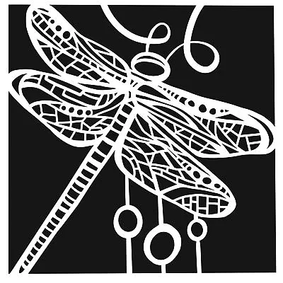 Crafter's Workshop Template 6 X6 -Dragonfly Dance TCW6X6-1065 • £13.42