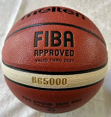 Molten BG5000  FIBA Premium Leather Basketball Size 7-29.5   - US Seller✅ • $45