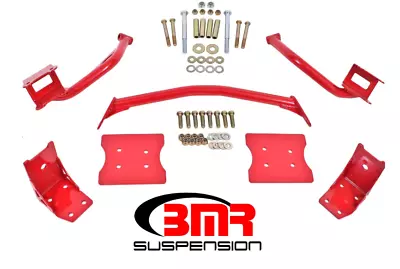 BMR Suspension Torque Box Reinforcement Plate Kit Red For 79-04 Ford Mustang  • $256.75