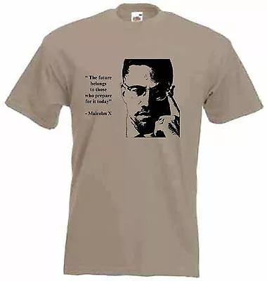 MALCOLM X T-SHIRT - Black Panther Party Hip Hop Political - Choice Of Colours • £12.95