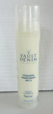 Vault Denim Skincare Fenix Cosmetics Vitalizing Moisturizer SPF 15 1.7 Fl Oz • $50