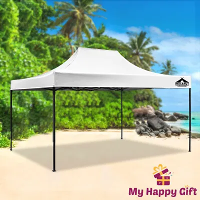$157.65 • Buy Instahut Gazebo Pop Up Marquee 3x4.5 Outdoor Tent Folding Wedding Gazebos White