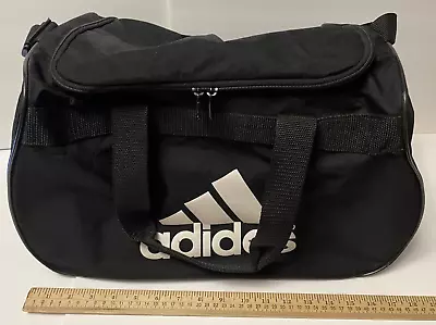 Adidas Small Black Duffle Bag 18  Long With Zipper And Shoulder Strap Pre-owned. • $9.95