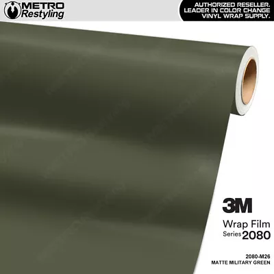 3M 2080 Matte Military Green Vinyl Vehicle Car Wrap Decal Film Sheet Roll | M26 • $4.95