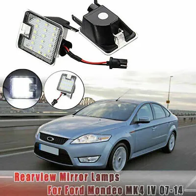 $12.99 • Buy LED Side Mirror Puddle Light Lamp For Ford Mondeo MK4 Focus Kuga Escape C-Max