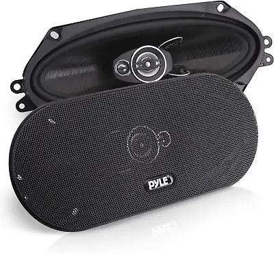 Pyle 3-Way Universal Car Stereo Speakers - 300W 4  X 10  4 X 10 Black  • $59.45