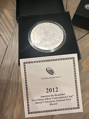 2012 America The Beautiful ATB Five Ounce 5oz Hawaii Volcanoes • $203.50