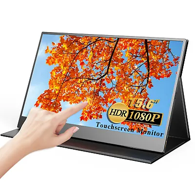 $269.99 • Buy UPERFECT Touchscreen 15.6  FHD Portable Monitor HDMI USB C Monitor For Laptop PC