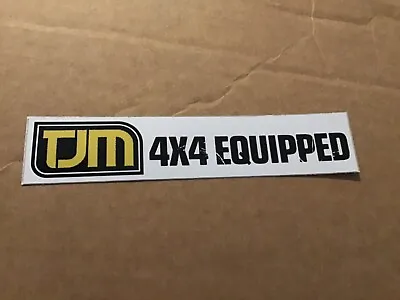 TJM EQUIPPED 4x4 4WD Parts Sticker Springs Shocks Suspension Exhausttyres • $5.99