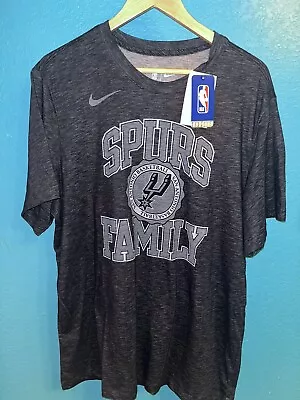 San Antonio Spurs Nike T-shirt XL Gray The Nike Tee Spurs Family New With Tags • $33.58