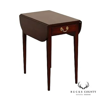 Henkel Harris Mahogany Pembroke Drop Leaf Side Table • $795