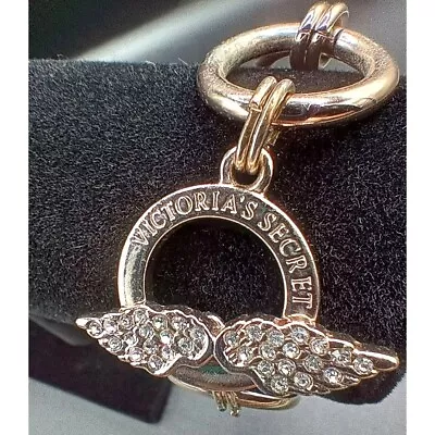 Victoria's Secret 8 Inch Bracelet With Gem Angel Wing Clasp Rose Colored Marked • $19.19