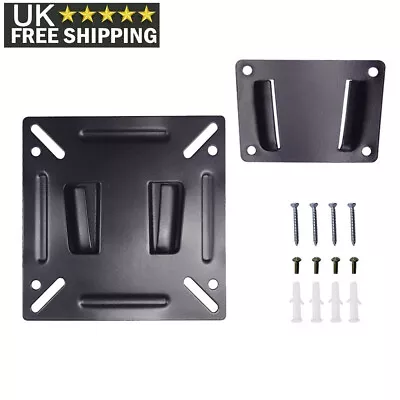 Flat Fixed Slim TV Mount Wall Bracket 14  - 27  Monitor LED Computer LCD Display • £3.59