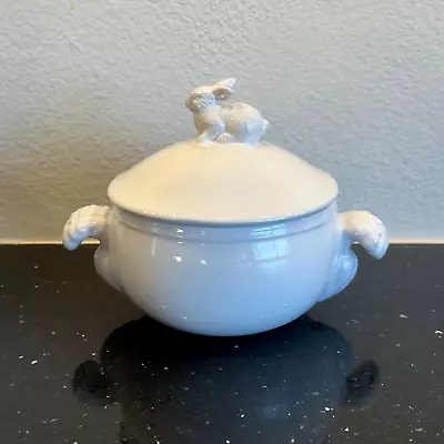 Martha Stewart For Macys Small Bowl Dish Tureen W/ Lid Bunny Rabbit Carrot • $19.95