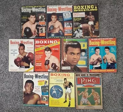 (10) Vintage Boxing & Wrestling Sports Magazines 1951-1971 The RING Sports Illus • $9.99