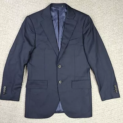 Suitsupply Sport Coat Blazer 36 Slim Lazio Super 110s Working Cuffs Blue • $39.99