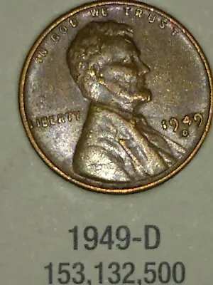 $1200 • Buy 1949 Wheat Penny With Mint Defect