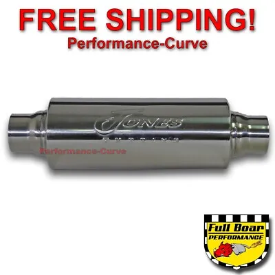 Jones Exhaust Performance Turbine Muffler / Resonator - 304 Stainless Steel - 2  • $52.95