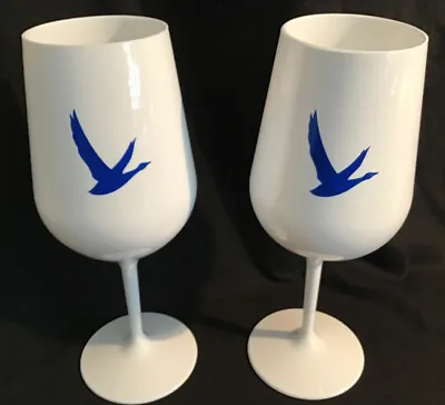$5 • Buy (2) GREY GOOSE White Cups Cocktail, Stemmed Acrylic Cups White