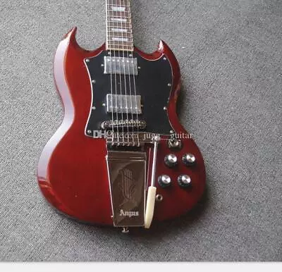 Hot Sale Wine Red Electric Guitar Engraved Vibrola Maestro Tremolo Pearl • $342