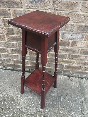 Vintage Victorian Style Turned Bobbin Solid Wooden Jardiniere Plant Stand • £99.99