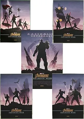 Avengers Infinity War Movie Posters Cinema Exclusive - Odeon - Marvel - 5 Set • £22