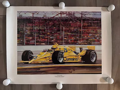 1987 Indianapolis 500 Winner Al Unser Sr. Poster - Art By Hector Cademartori • $20