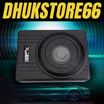 8  600W Car Subwoofer Under-Seat Sub Woofer Speaker Stereo Slim Amplifier A • $96.95