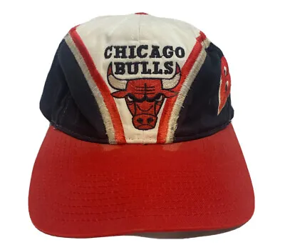 VTG Distressed 90s Chicago Bulls NBA Basketball SnapBack Twins  Hat • $59.99