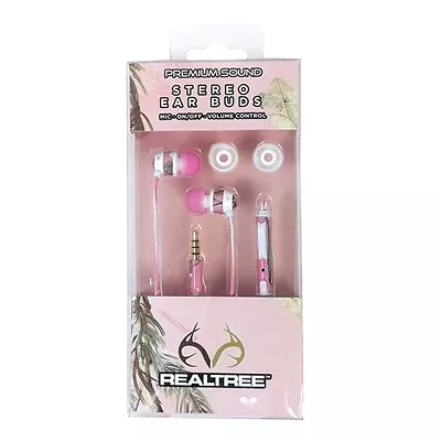 Realtree Ap Pink Camo Camouflage Ear Buds - Headphones • $26.95