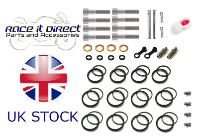 Kawasaki ZX6R ZX 600 ZX 636 2000-2002 Front Brake Caliper Seal Kit Rebuild Set • £59.95