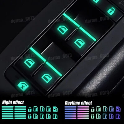 Car Accessories Colorful Luminous Button Stickers Window Switch Decal Sticker • $2.57