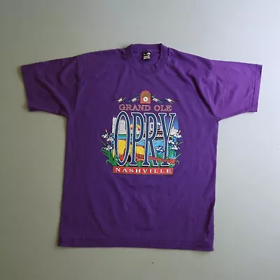 Vintage Grand Ole Opry Nashville Tennessee Travel Shirt Adult Large Purple • $48