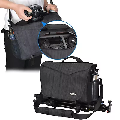 Camera Bag Case Shoulder Messenger Photography Bag With Laptop Compartment 14  • $63.99