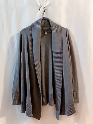 $30 • Buy Women’s Vintage INC Gray Knit Cardigan US Size 1X