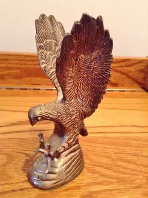 Vintage Hampshire Silverplated Eagle Sculpture With Original Sticker 5  Tall • $8.75