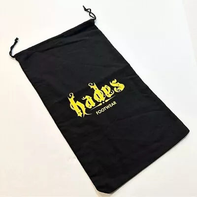 Hades Footwear Shoe Dust Bag Black Drawstring Storage Bag • $24