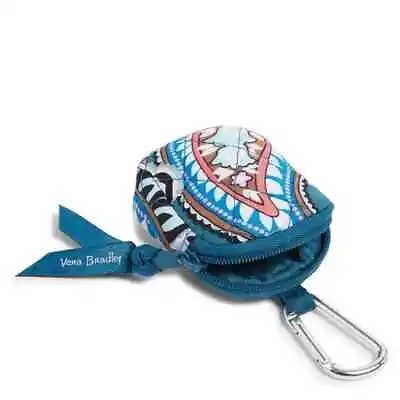 Vera Bradley Airpod Bag Charm Haymarket Paisley Jewel Case Lip Balm Coin Purse • $21.50