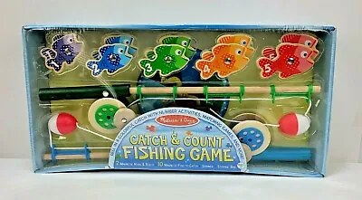 £22.56 • Buy Melissa & Doug Catch & Count Magnetic Fishing Rod Set Wooden Fishing Game NEW 