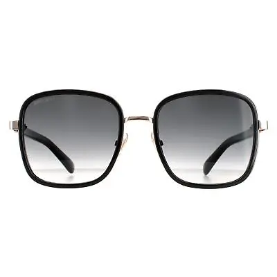 Jimmy Choo Sunglasses Elva/S 2M2 9O Black Gold Grey Gradient • £121