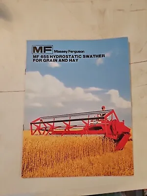 Vintage 1976 Massey Ferguson 655 Hydrostatic Swather Dealer Sales Brochure  • $13.45