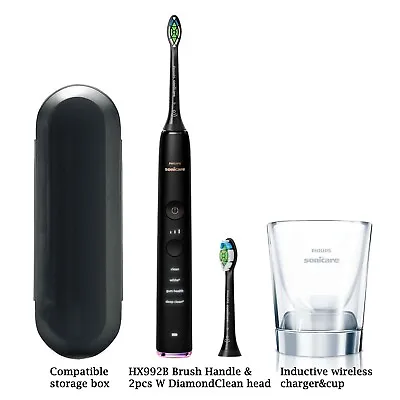 $199.95 • Buy Philips Sonicare DiamondClean Smart Toothbrush 9300 Series HX992B Black W/o Box