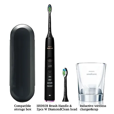 Philips Sonicare DiamondClean Smart Toothbrush 9300 Series HX992B Black W/o Box • $199.95