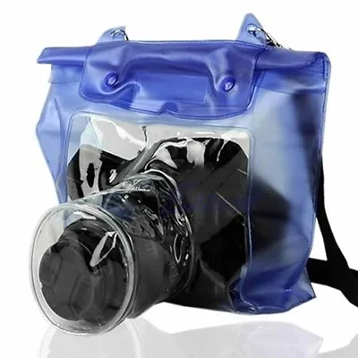 20M DSLR SLR Camera Aterproof Underwater Housing Case Pouch Dry Bag Canon Nikon • £8.68