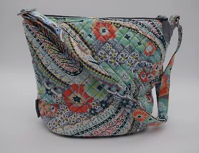 Vera Bradley - Crossbody - Quilted - Bucket Purse - Citrus Paisley • $40.50