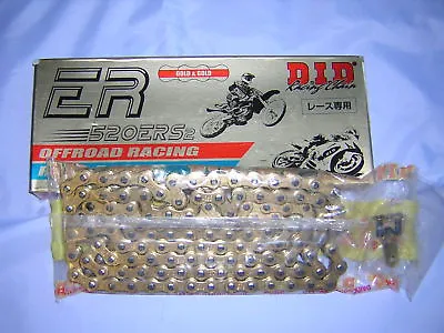 DID 520ERS-3 120 Link Race Chain Gold Non O Ring. Replaces ERS2 New • £94.99