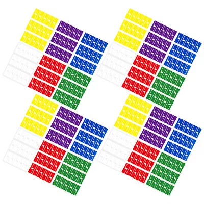  24 Sheets Cable Labels Self-Adhesive Cord Tags For Electronics Cable-MD • £14.69