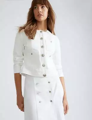 KATIES - Womens Jacket -  3/4 Sleeve Pocket Front Denim Jacket • $67.35