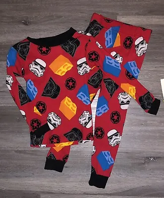 $8.95 • Buy Lego Star Wars Boys XS 4 Pajamas Pjs Set Shirt Pants Darth Vader Storm Trooper