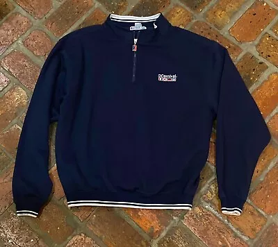 Vintage Carnival Cruise Quarter Zip Pullover Sweatshirt Size L/XL Navy  • $20.99